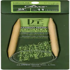 Takumi Bamboo Circular Knitting Needles 24"-Size 11/8mm