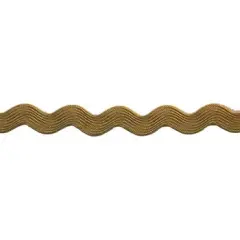 Belagio Medium Ric Rac Trim, 0.75" Wide, 25-Yard Bolt, Gold