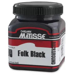 Matisse Background Colors Acrylic Paint - Folk Black, 250 ml