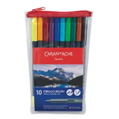 Caran d'Ache Fibralo Brush Markers - Set of 10