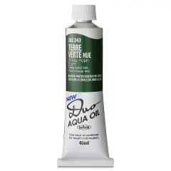 Holbein Duo Aqua Water Soluble Oils - Terre Verte Hue, 40 ml tube