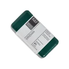 R&F Encaustic Paint Block - Viridian, 40 ml block