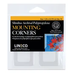 Lineco Photo Corners - 1-1/4", Clear, Pkg of 72