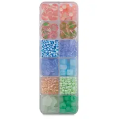 John Bead Czech Glass Bead Box Mix - Soft Glow