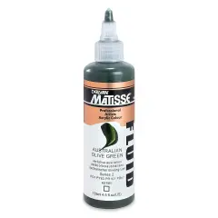Matisse Fluid Acrylic - Australian Olive Green, 135 Ml