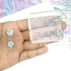 Druzy Circle Chunky Earring Silicone Mold 10MM