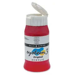 Daler-Rowney System3 Acrylic - Crimson, 500 ml bottle