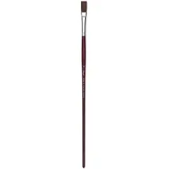 Utrecht Tuscan Synthetic Flat - Size 4, Long Handle