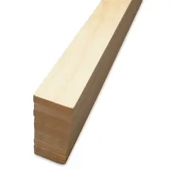 Midwest Products Basswood Sheets - 10 Pieces, 1/4" x 1" x 24"