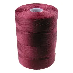 C-Lon Micro Bead Cord, Wine - 0.12mm, 320 Yard Spool
