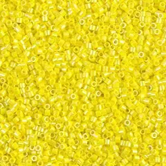 Miyuki Delica Bead 15/0, DBS0160, Opaque Yellow AB