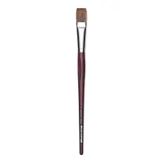 Da Vinci Grigio Synthetic Brush - Flat, Long Handle, Size 24