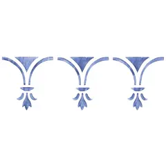 Victorian Swag Wall Stencil | 620 by Designer Stencils | Pattern Stencils | Reusable Stencils for Painting | Safe & Reusable Template for Wall Decor | Try This Stencil Instead of a Wallpaper | Easy to Use & Clean Art Stencil Pattern