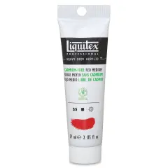 Liquitex Heavy Body Artist Acrylics - Cadmium-Free Red Medium, 2 oz