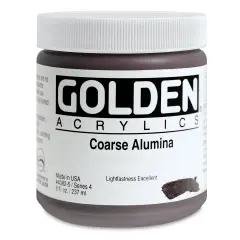 Golden Heavy Body Artist Acrylics - Coarse Alumina, 8 oz Tube