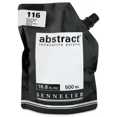 Sennelier Abstract Acrylic - Titanium White, 500 ml pouch