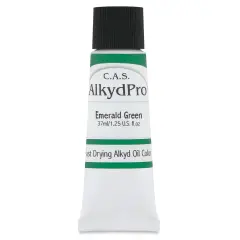 CAS AlkydPro Fast-Drying Alkyd Oil Color - Emerald Green, 37 ml tube