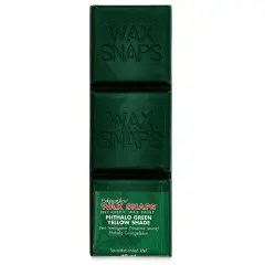 Enkaustikos Wax Snaps Encaustic Paints - Phthalo Green Yellow Shade, 40 ml cake