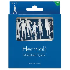 Schulcz Scale Model Figures - Hermoli Walking, Pkg of 18, 1:50, 1/4"