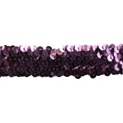 Belagio Stretch Sequin Trim, 1" Wide, 10-Yard Bolt, Pink