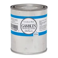 Gamblin Artist's Oil Color - Cerulean Blue, 16 oz Can