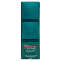 Enkaustikos Wax Snaps Encaustic Paints - Cobalt Teal Green, 40 ml cake