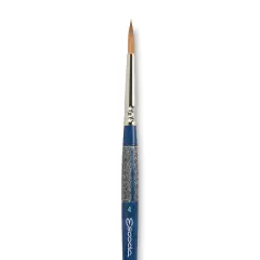 Escoda Optimo Kolinsky Sable Brush - Pointed Round, Short Handle, Size 4