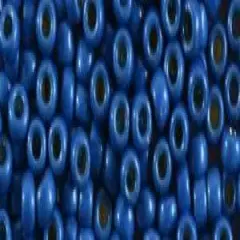 Toho 8/0 Round Japanese Seed Bead, TR8-583FPF, Matte Electric Blue Galv PermaFinish