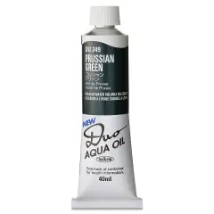 Holbein Duo Aqua Water Soluble Oils - Prussian Green, 40 ml tube