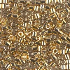 Miyuki Delica Bead 8/0, DBL0034, 24kt Gold Light Plated