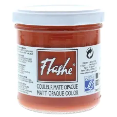 Lefranc & Bourgeois Flashe Vinyl Paint - Red Ochre, 125 ml jar