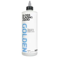 Golden Acrylic Glazing Liquid - Gloss, 16 oz bottle