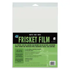 Grafix All-Purpose Frisket Film - 12 Sheets, 9" x 12", Matte, Low Tack