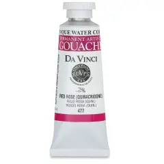 Da Vinci Professional Gouache - Red Rose (Quinacridone), 37 ml tube