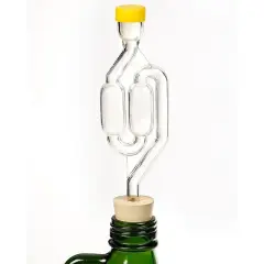 Fermentap S-Shaped Airlocks & Stoppers for Fermenting, 4-Pack Set for Home Brewing, Pickling and Canning, Easy-to-Use Airlock Kit