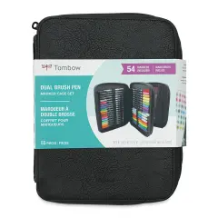 Tombow Dual Brush Pens - Set of 54 with Case