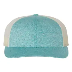 Richardson&reg; Low Pro Heather Trucker Cap G Teal Heather/Birch