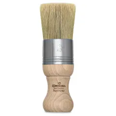 Escoda Restore Premium Brush - Flat Round, Size 10, Stubby Handle