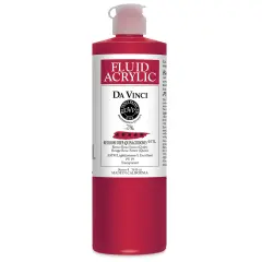 Da Vinci Fluid Acrylics - Red Rose Deep, 16 oz bottle