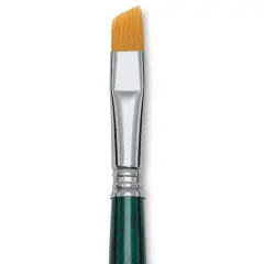 Escoda Barroco Toray Gold Synthetic Brush - Angular, Short Handle, Size 12