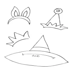 Prima Marketing Inc Cling Stamp - Hats 1 655350910822