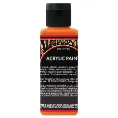 Alpha6 Alphakrylic Acrylic Paint - Electroshock Orange, 5 oz