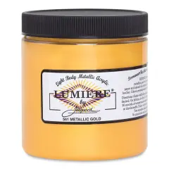 Jacquard Lumiere Acrylic - Metallic Gold, 8 oz Jar