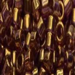 Toho Aiko Cylinder Seed Bead - TB-0201 - Gold Luster Amethyst, 5 grams