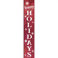 39.3-Inch Happy Holidays Wall Stencil | 3818 by Designer Stencils | Word & Phrase Stencils | Reusable Art Craft Stencils for Painting on Walls, Canvas, Wood | Reusable Plastic Paint Stencil for Home Makeover | Easy to Use & Clean Art Stencil