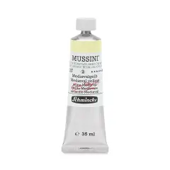 Schmincke Mussini Oil Color - Transparent, Medieval Yellow, 35 ml tube