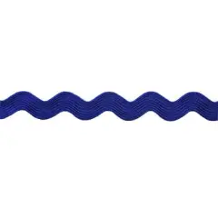 Belagio Medium Ric Rac Trim, 0.75" Wide, 25-Yard Bolt, Royal Blue