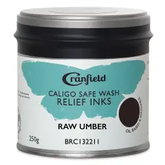 Cranfield Caligo Safe Wash Relief Ink - Raw Umber (Hue), 250 g