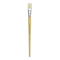 Blick Academic Bristle Brush - Flat, Long Handle, Size 20