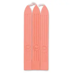 Manuscript Sealing Wax Sticks - Peach, Pkg of 3